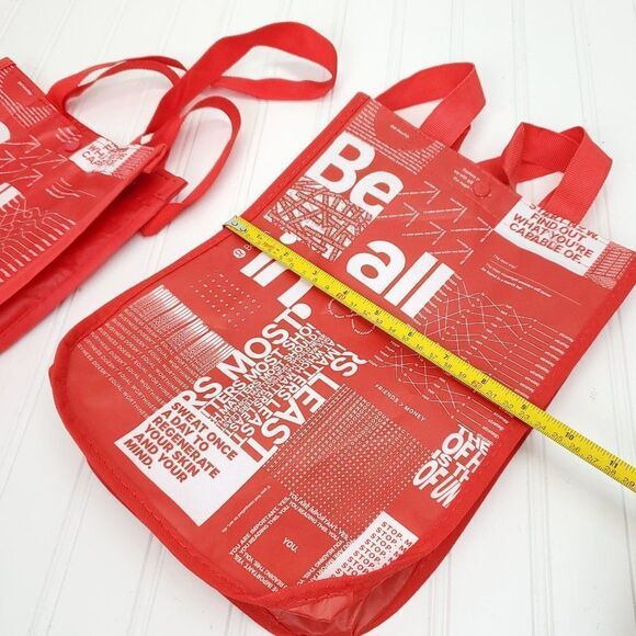 Lululemon Reusable Shopping Bag Red Small - Picture 4 of 5
